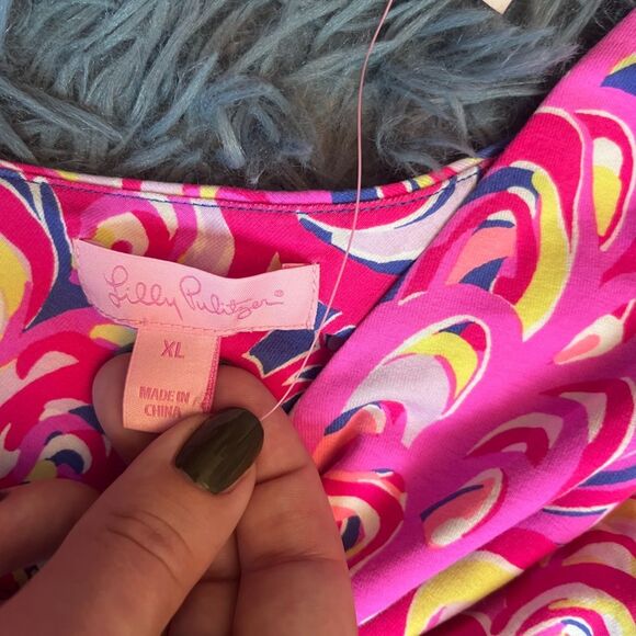 Lilly Pulitzer Sloane Maxi Dress Iris Blue Size XL NWT - Picture 6 of 8